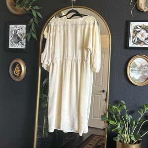 Embroidered Sheer Floral Dress